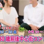 【終了】2月27日(日)18時~【男性25~35歳,女性24~37歳】30歳前後中心街コン!