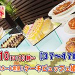 【終了】7月10(日)13時~【37~47歳】ケーキビュッフェ婚活